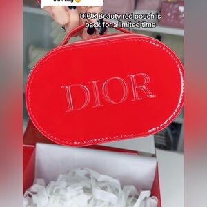 Dior Sleek Red Cosmetic Case